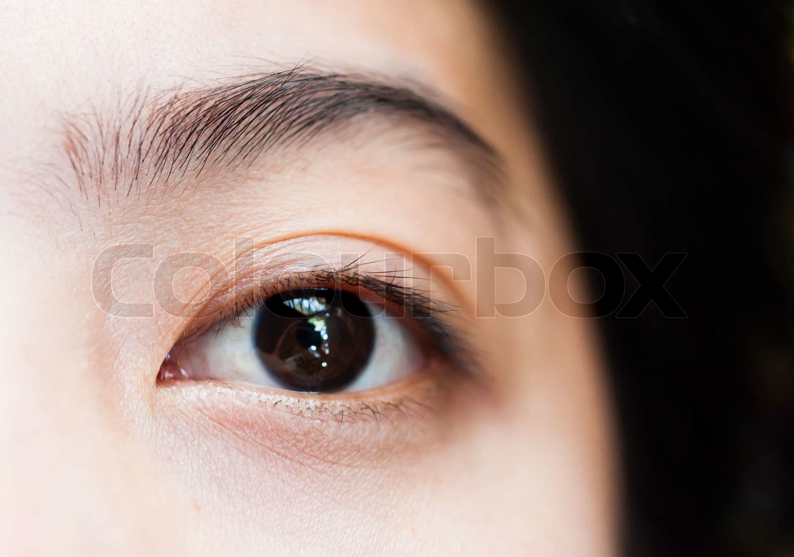 Frau eyes closeup Teil des Gesichts | Stock Bild | Colourbox