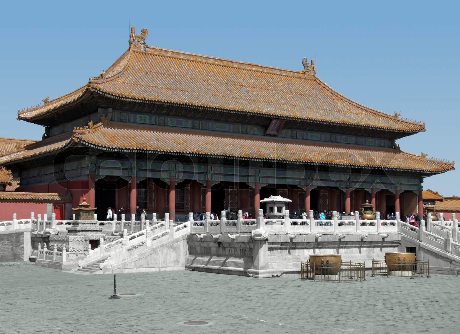 Verbotene Stadt in Beijing Stock Bild Colourbox