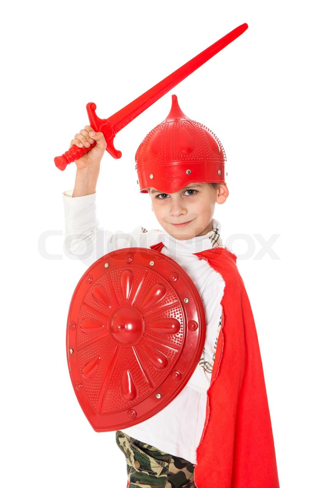 Young Boy Wie ein Ritter gekleidet Stock Bild Colourbox Young Boy Wie ein Ritter gekleidet Stock Bild Colourbox