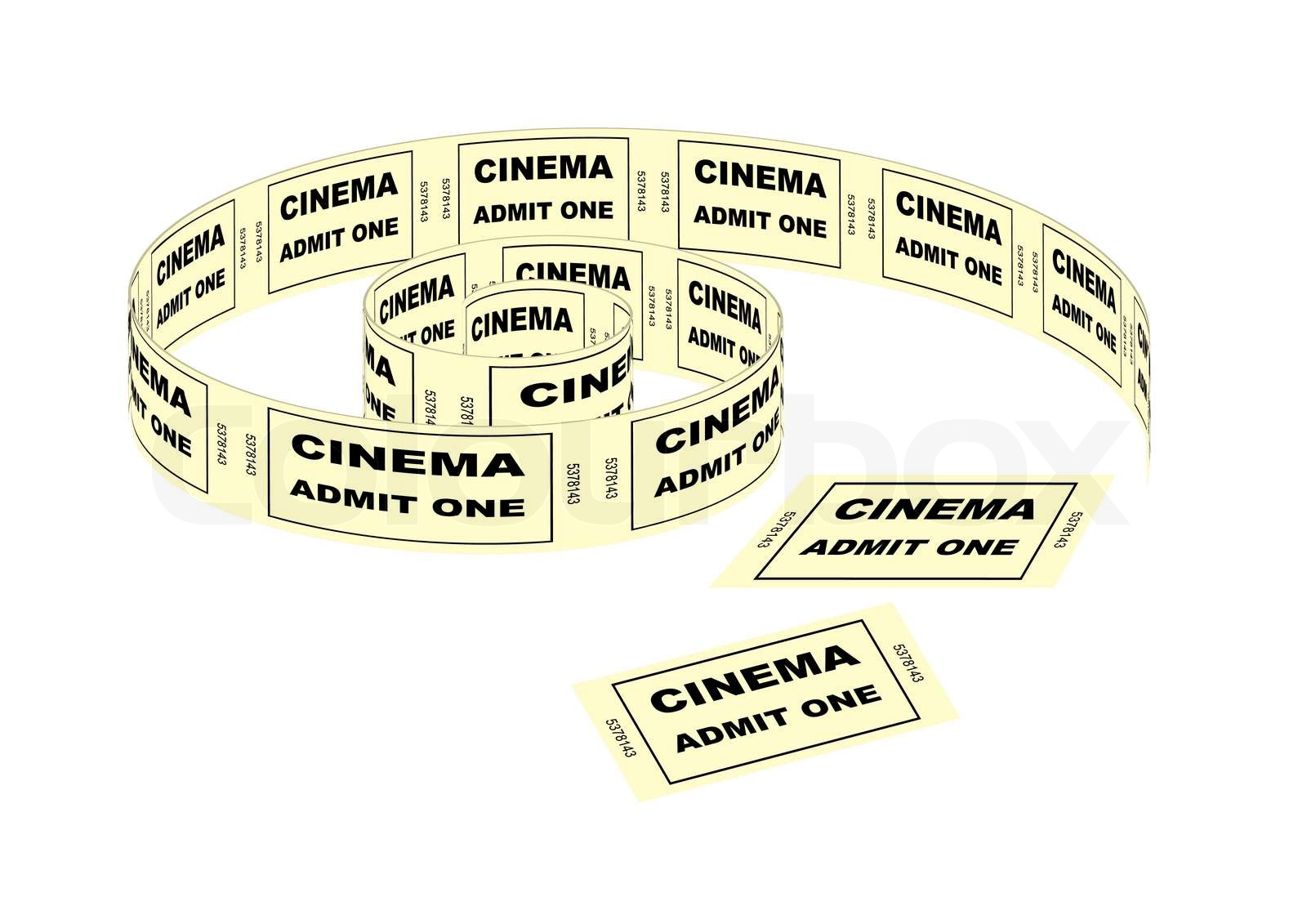 biografbilletter Stock vektor Colourbox