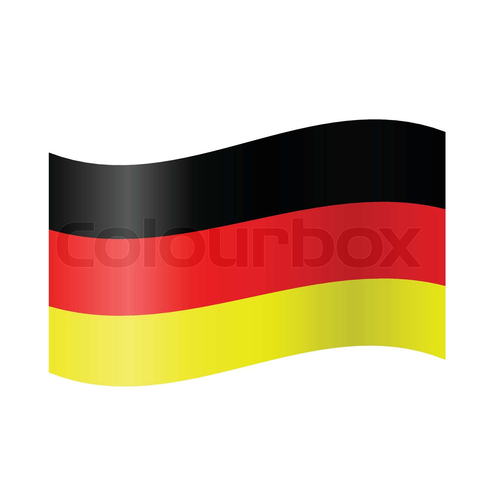 Deutsch Flagge in Vektorengrafik | Stock-Vektor | Colourbox