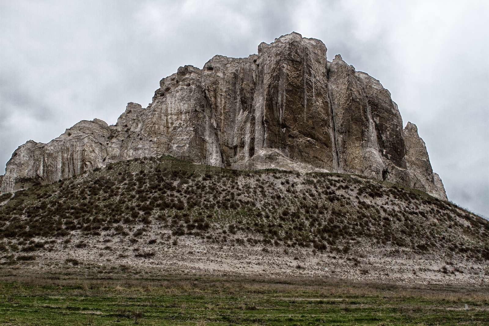 Der Felsvorsprung in der Oberkreide theDonetsk Region | Stock Bild ...