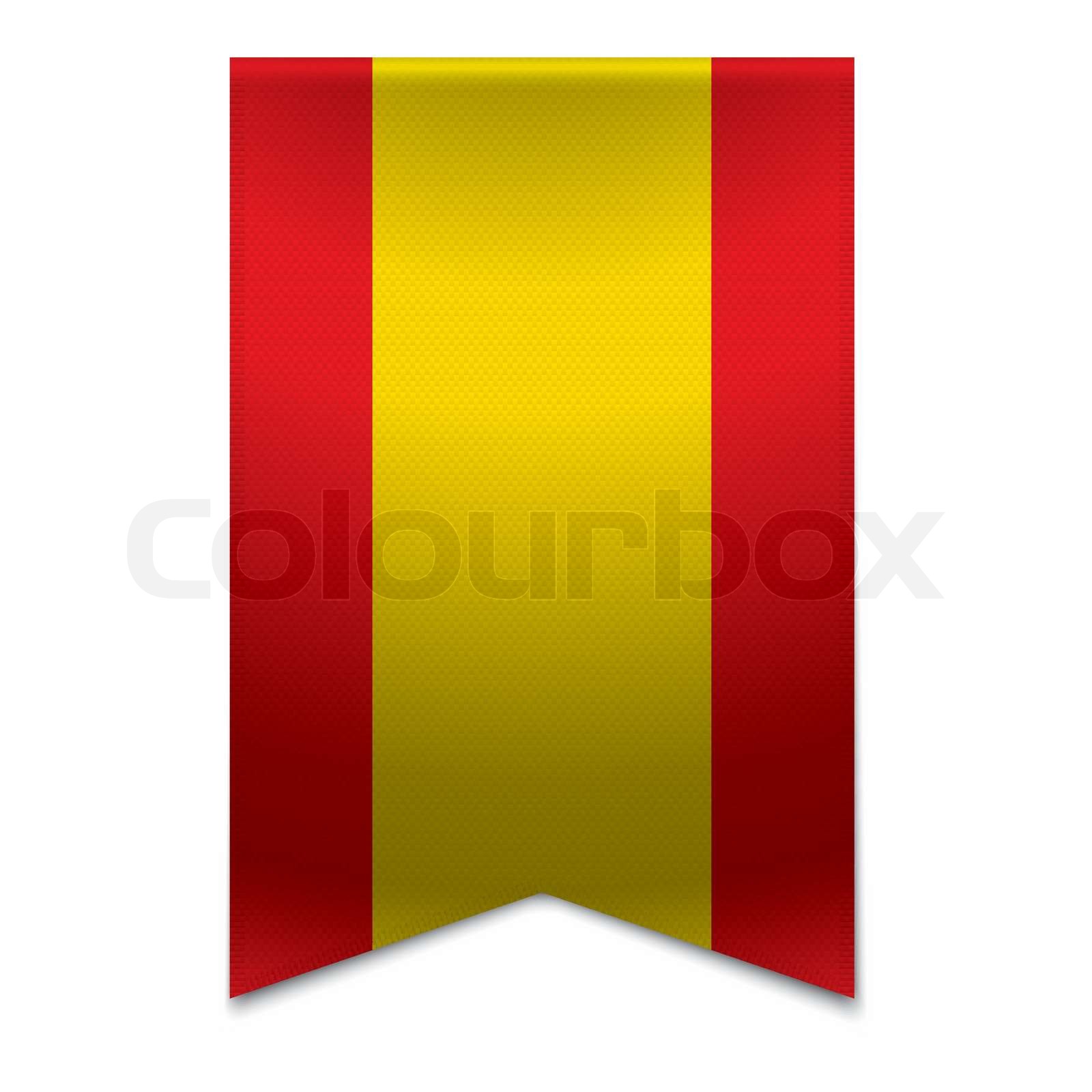 Ribbon banner spanish flag Stock vector Colourbox