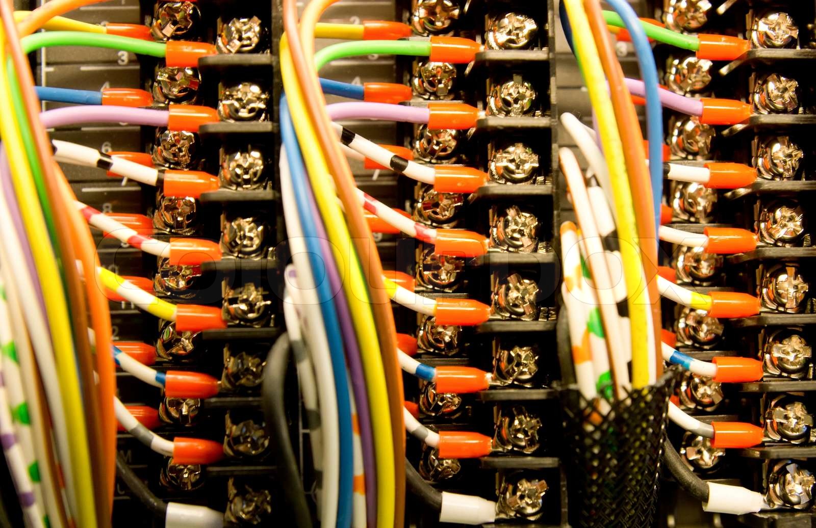 Electric Terminals Stock image Colourbox