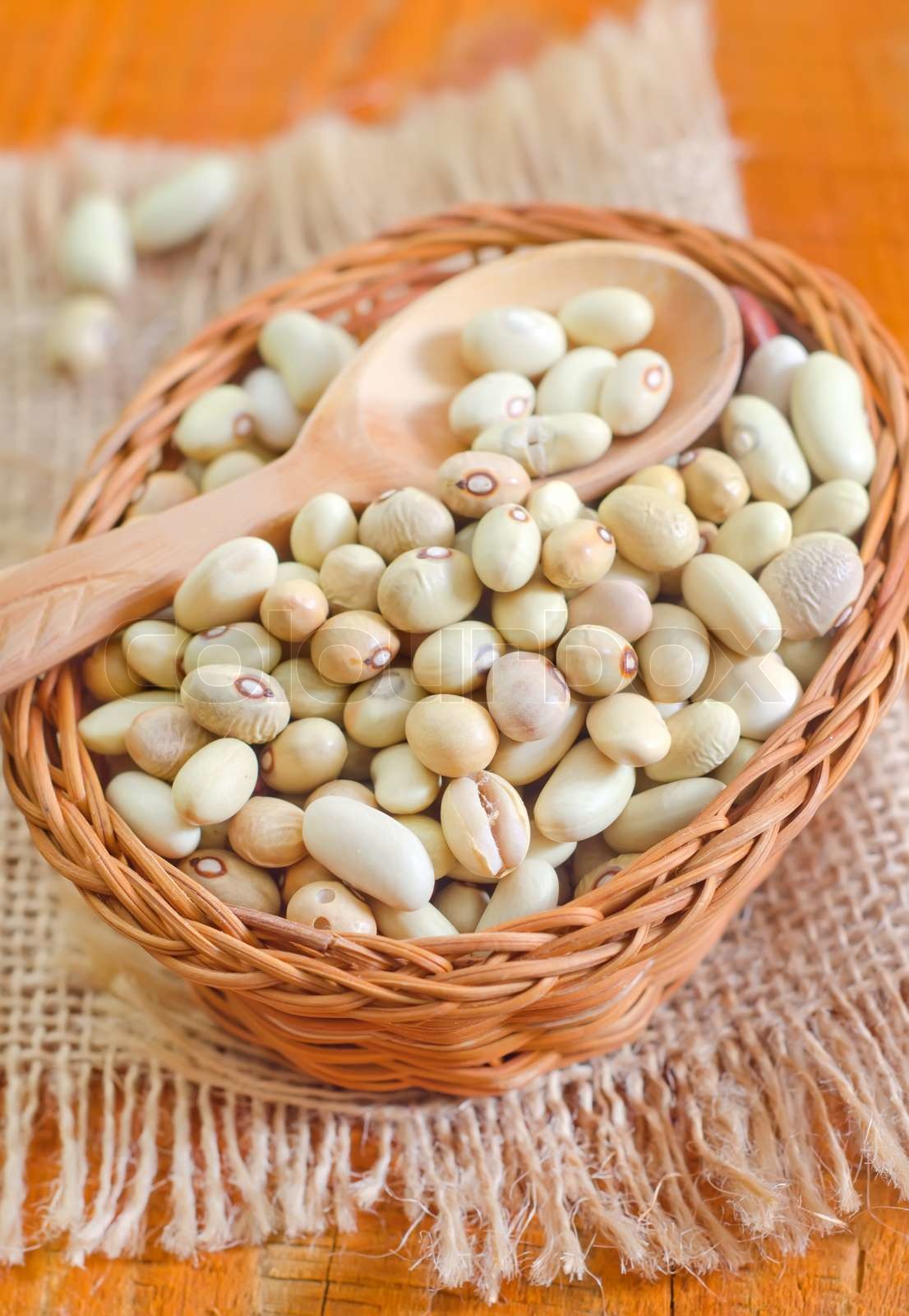 raw beans Stock image Colourbox