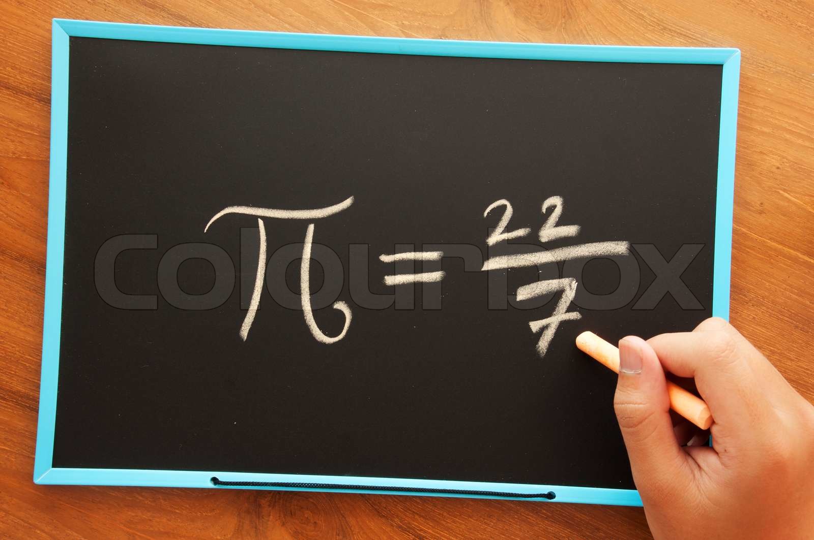 writing pi formula | Stock image | Colourbox