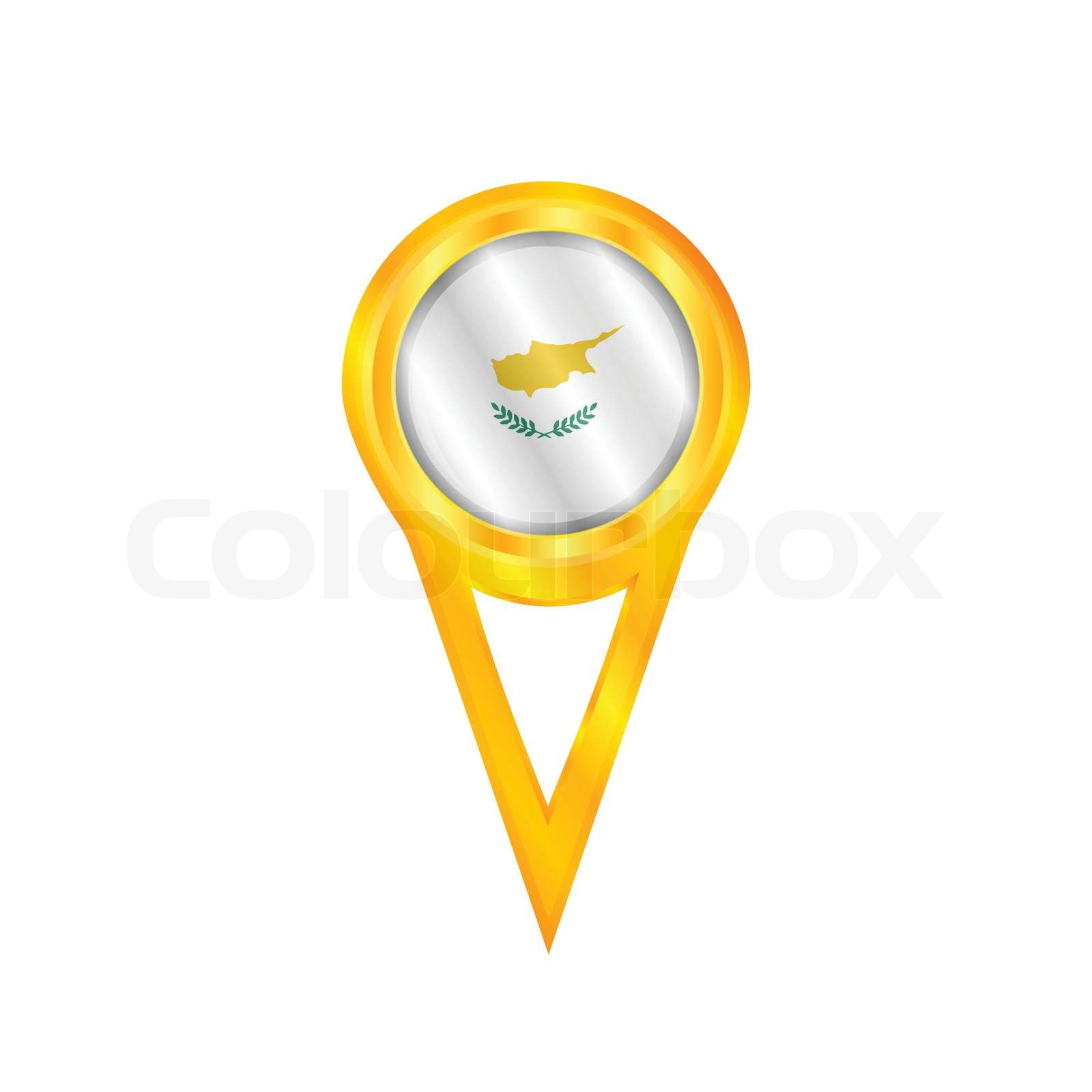 Cyprus Pin Flag Stock Vector Colourbox Cyprus Pin Flag Stock Vector Colourbox