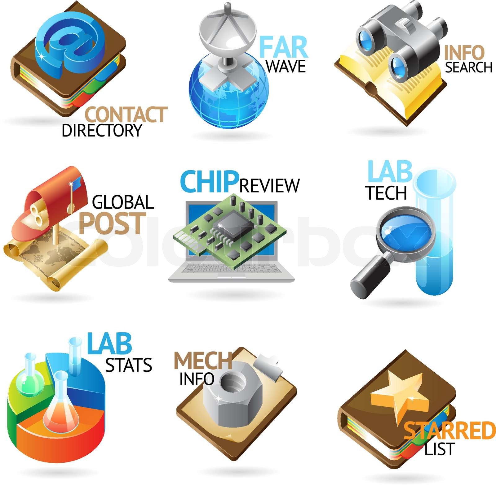 Technology headers | Stock vector | Colourbox