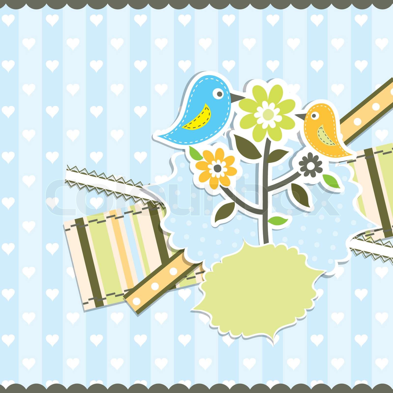 Vorlage Grußkarte , Vektor- | Stock-Vektor | Colourbox