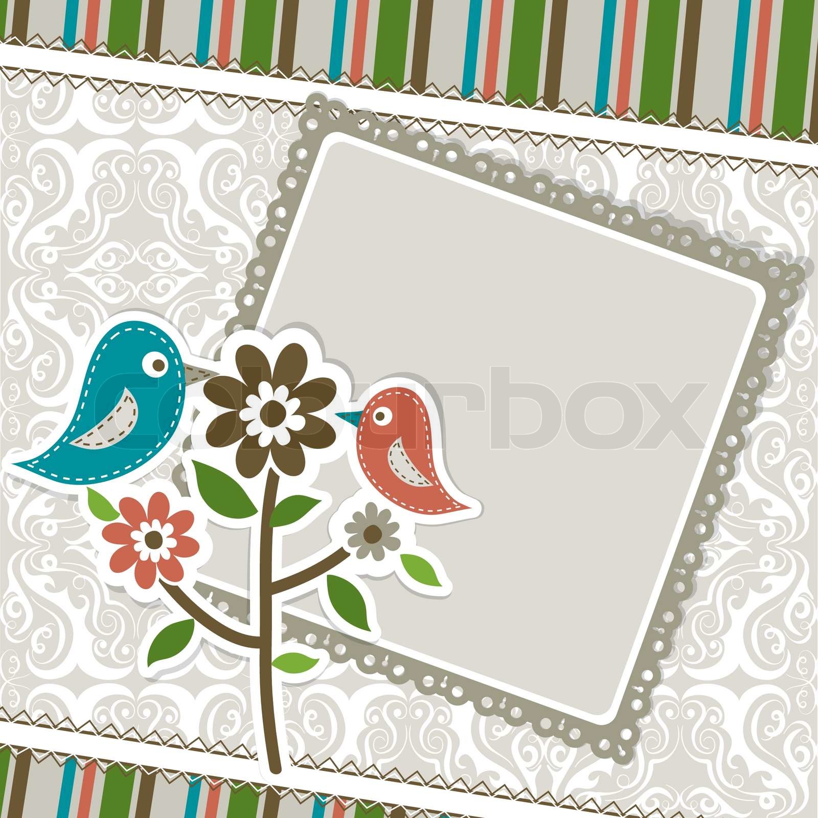 Vorlage Grußkarte , Vektor- | Stock-Vektor | Colourbox