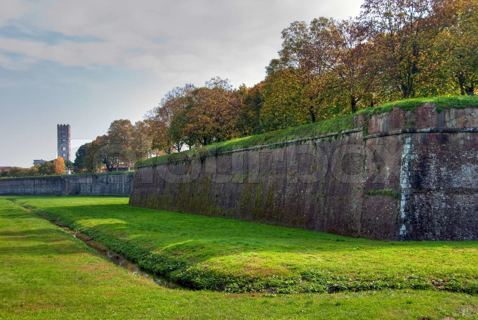Lucca Walls, Tuscany, Italy Stock image Colourbox