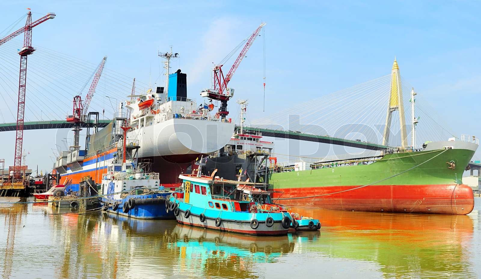 Shipyard | Stock foto | Colourbox
