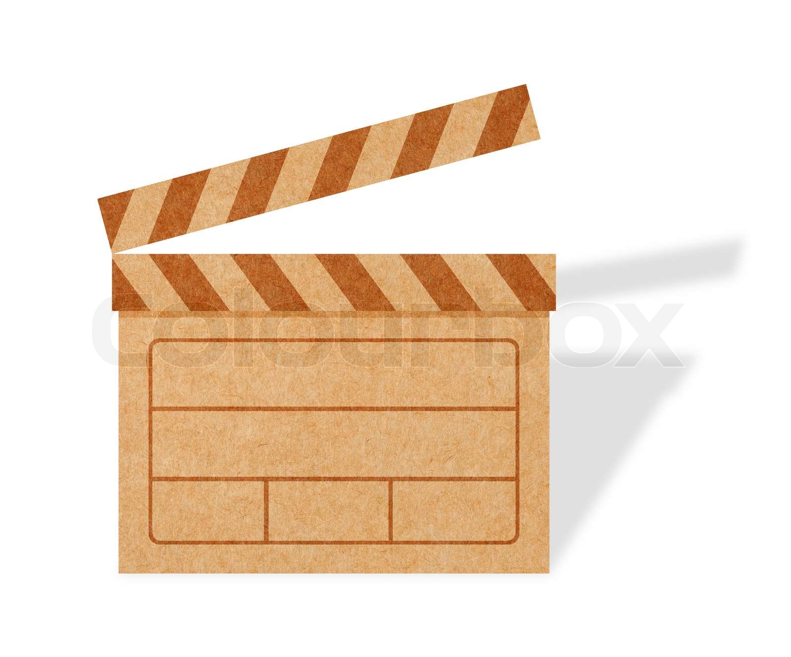 Blank Movie Clapper Boards Made From Cardboard Stock Image Colourbox Blank movie clapper boards made from cardboard stock image colourbox