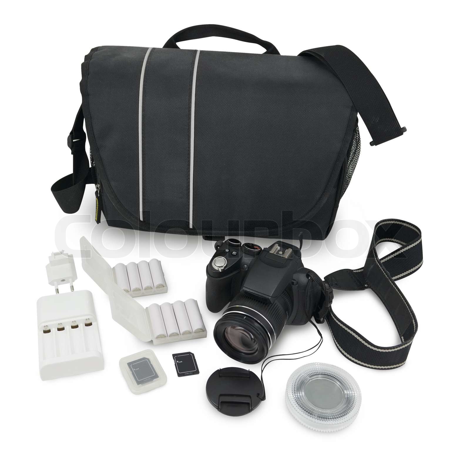 Camera And Accessories Stock Image Colourbox