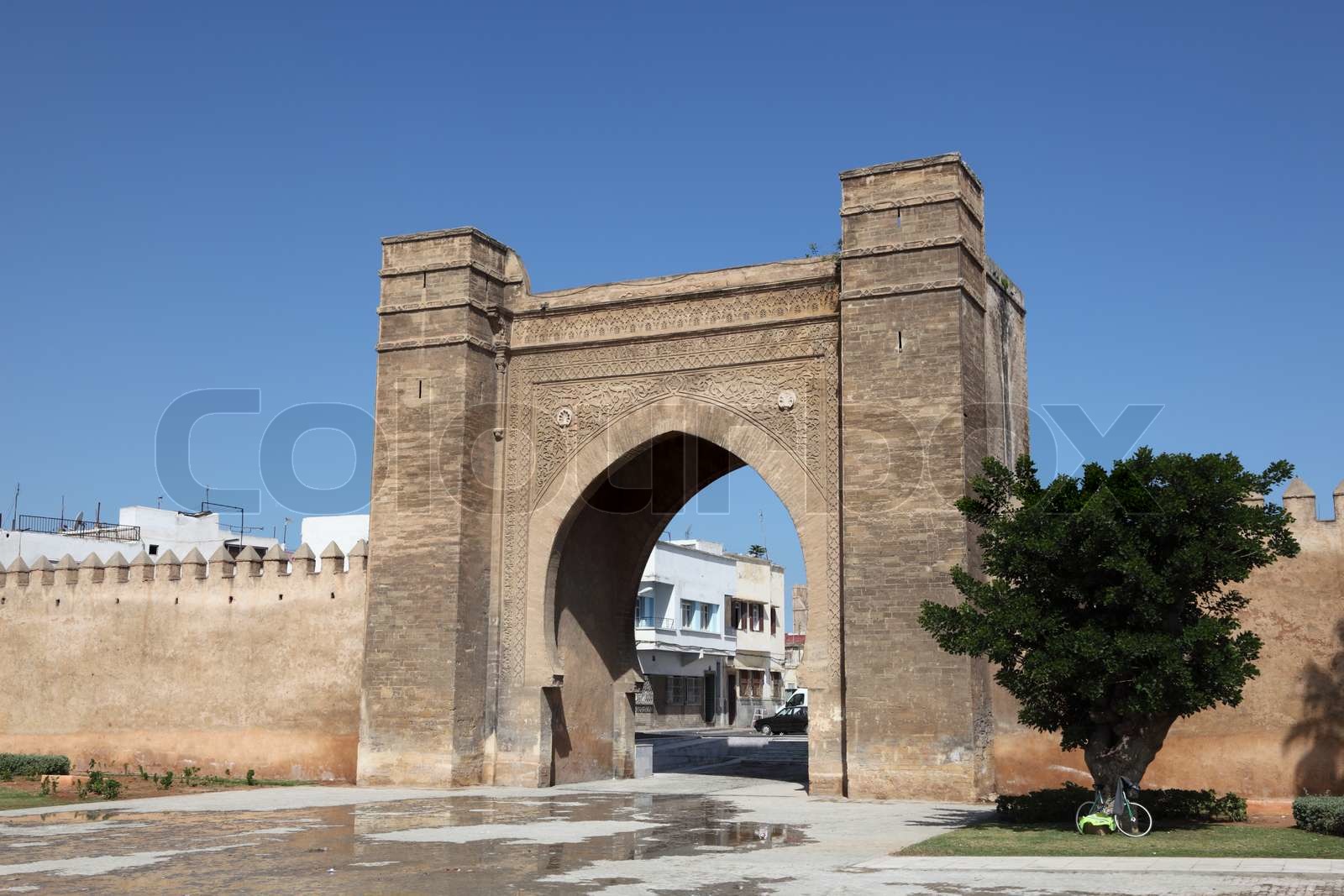 Gate to the medina of Sale, Morocco Stock image Colourbox