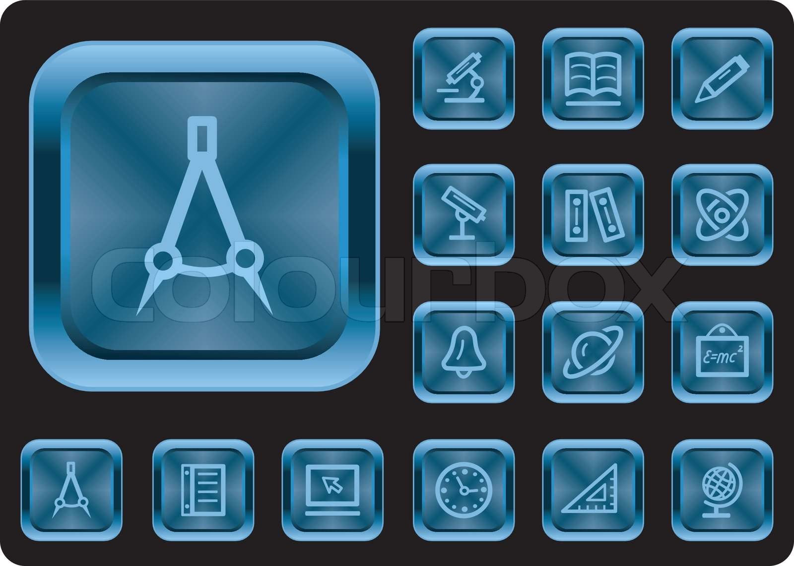 Education Buttons Stock Vector Colourbox