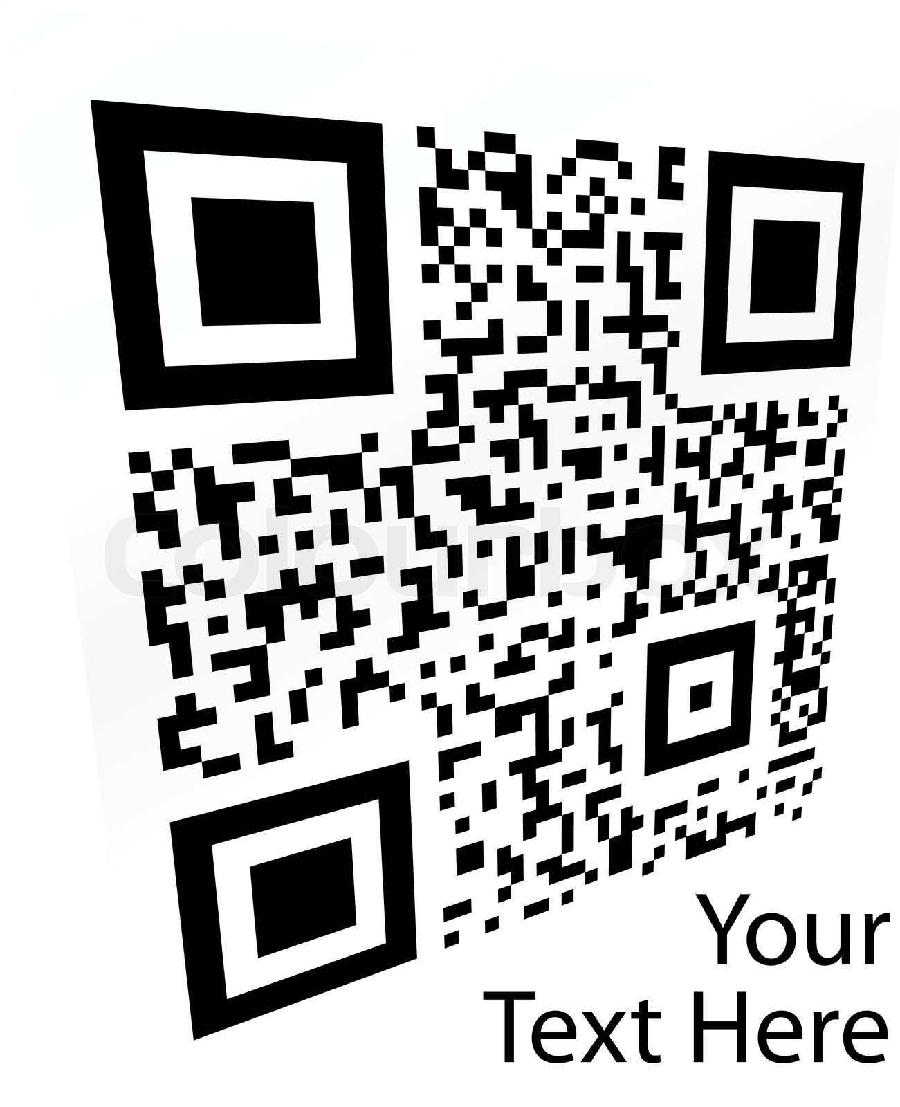 2D barcode Vector illustration | Stock vector | Colourbox