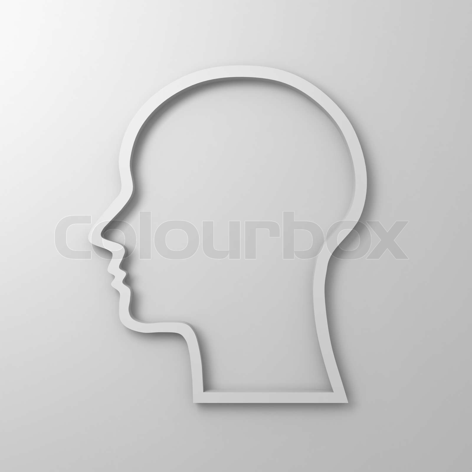 leere Kopfform | Stock Bild | Colourbox