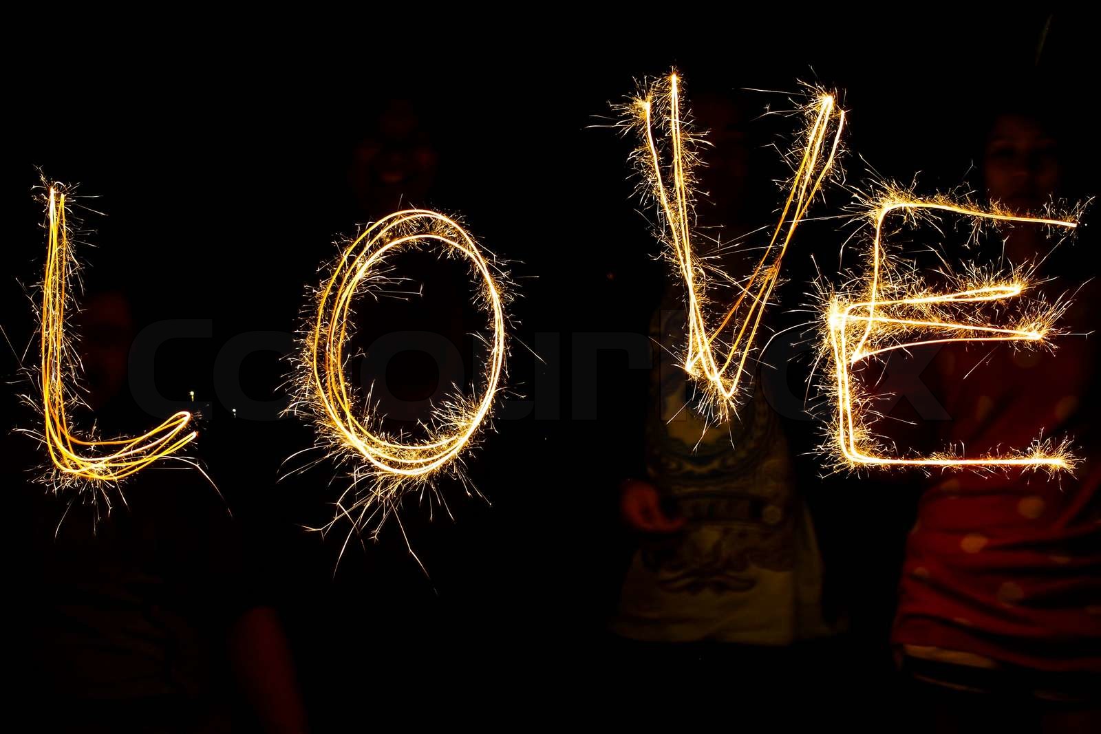 Ein Feuer der Liebe Stock Bild Colourbox