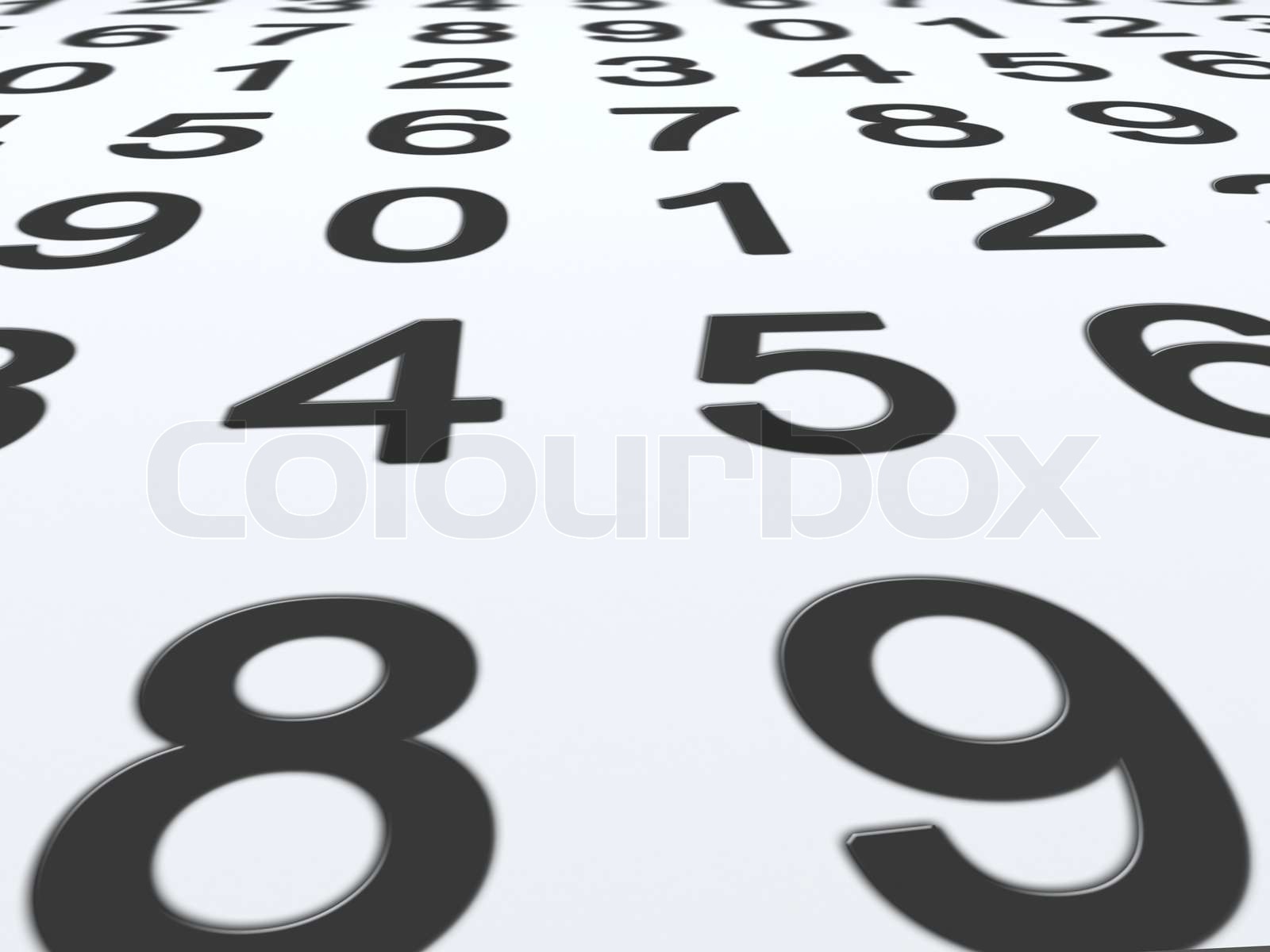 Background of numbers | Stock image | Colourbox