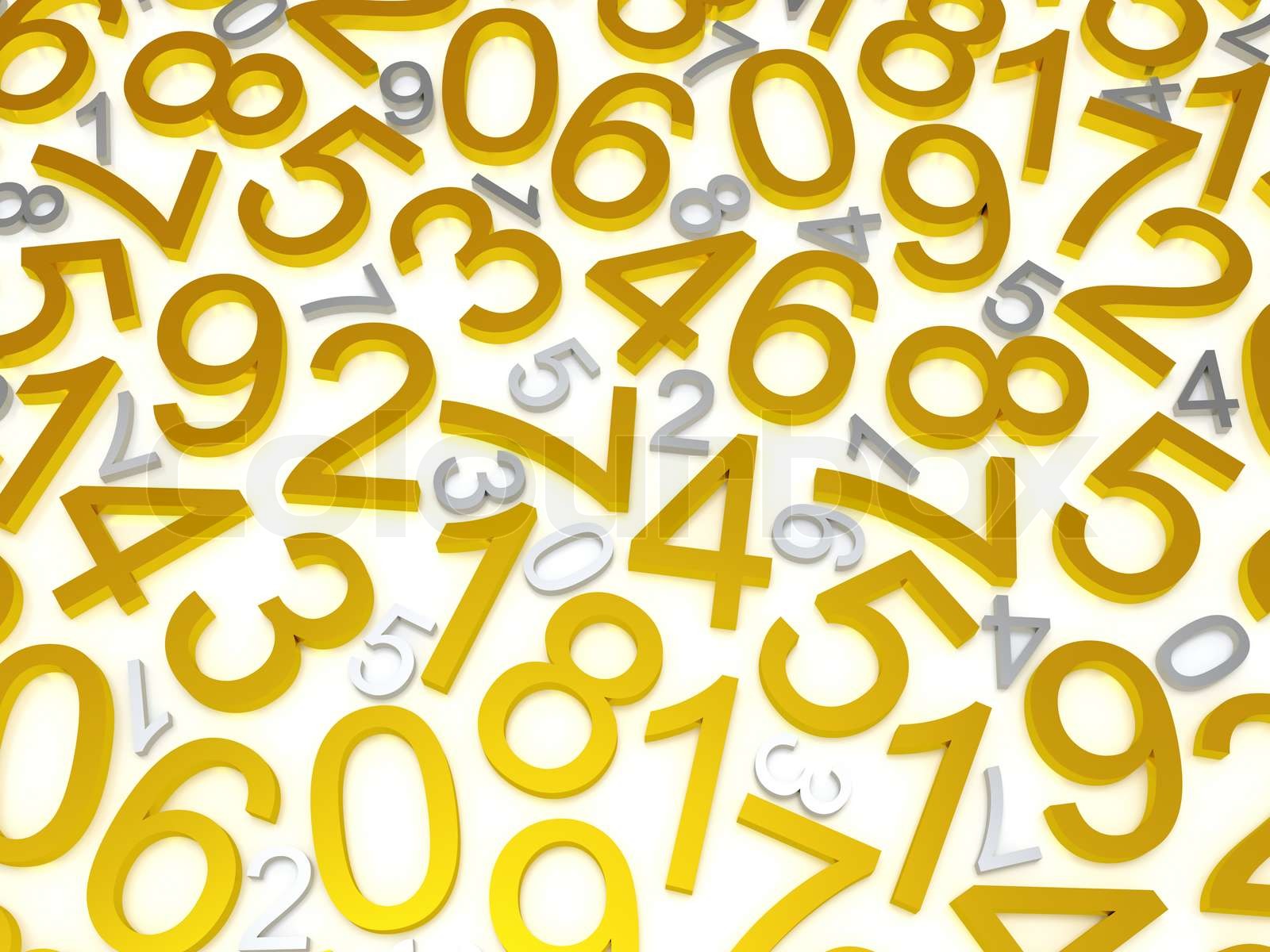 Hintergrund der Zahlen | Stock Bild | Colourbox
