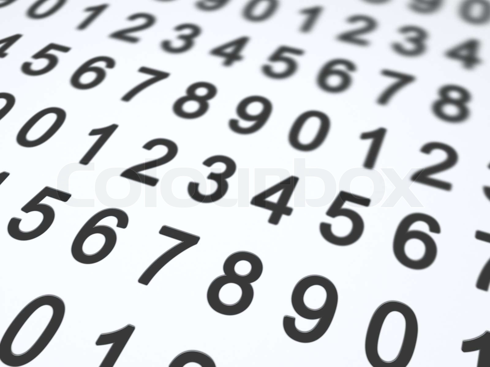Background of numbers | Stock image | Colourbox