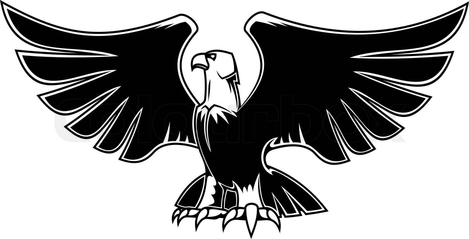 Majestic Eagle With Open Wings Stock Vector Colourbox