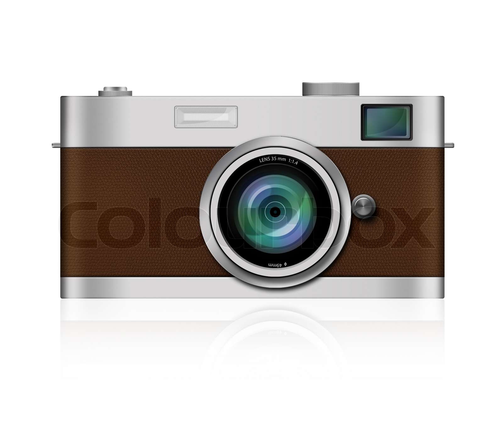 Klassische Film-Kamera auf weißem Hintergrund | Stock Bild | Colourbox