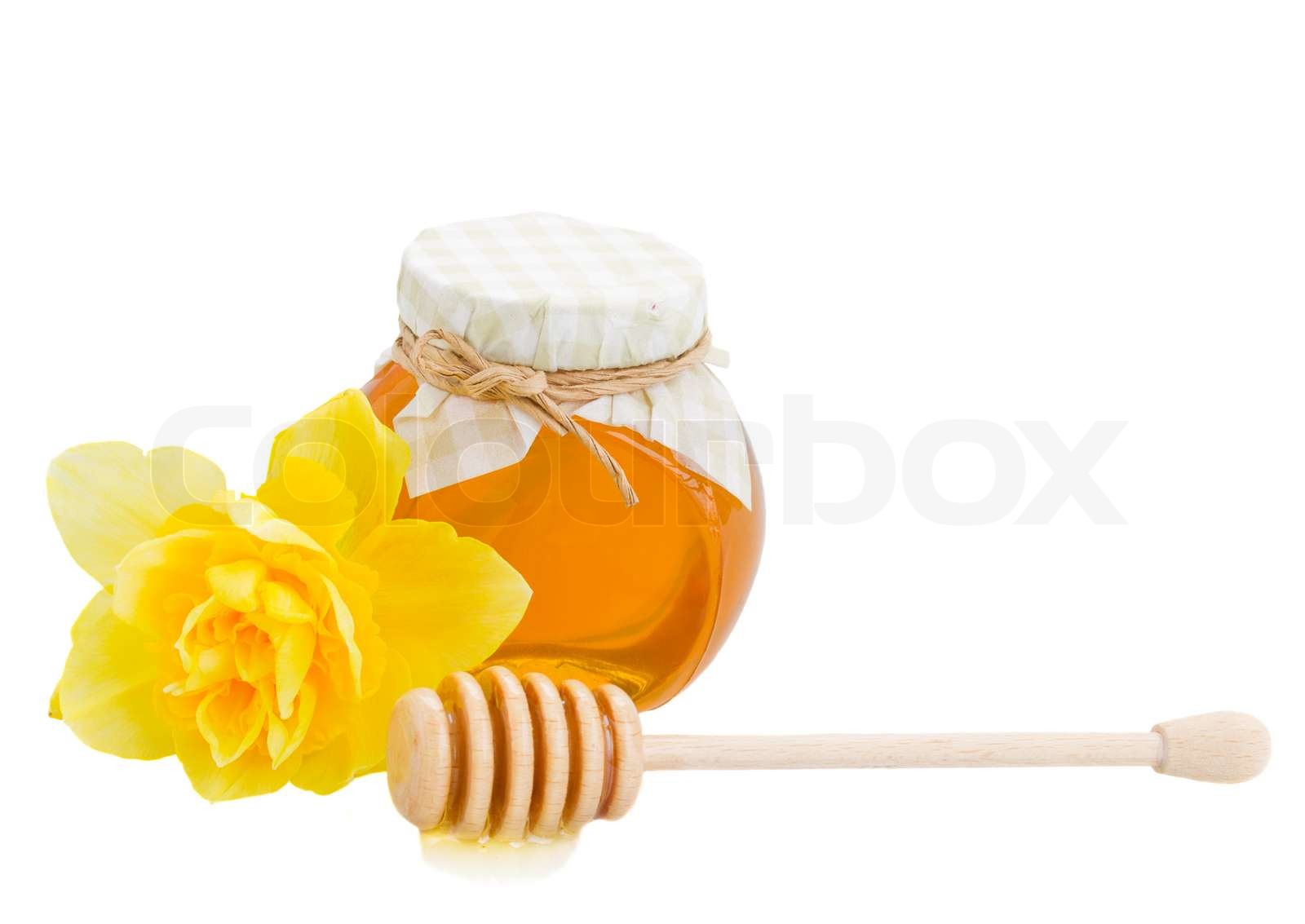 floral honeypot Stock image Colourbox