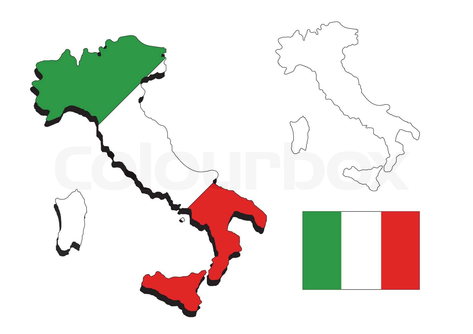ItalienKarte Stock Bild Colourbox ItalienKarte Stock Bild Colourbox