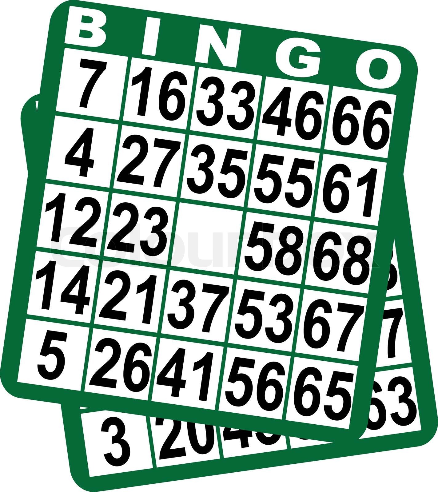Bingo game cards Stock vector Colourbox