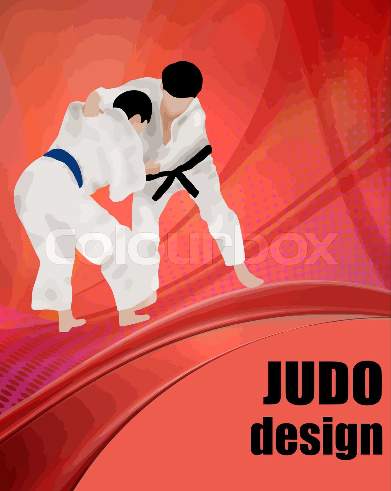 Judo design poster | Stock-Vektor | Colourbox