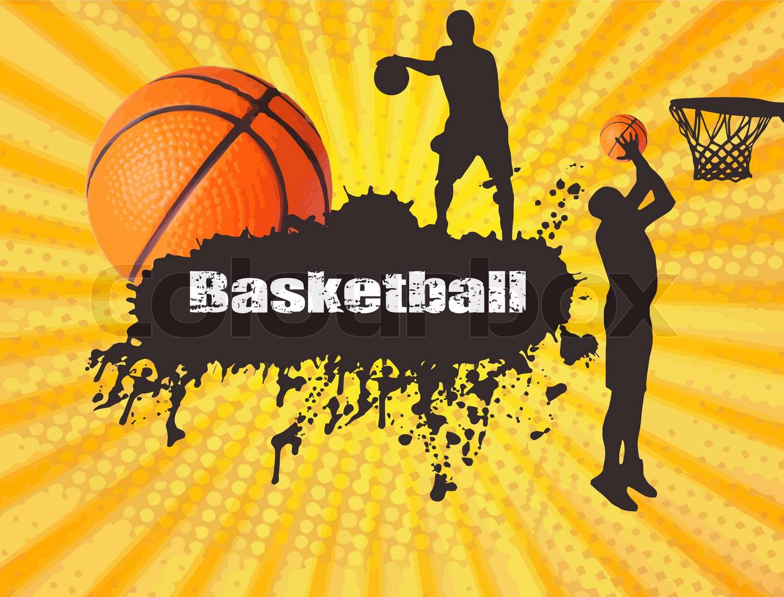 basketball plakat | Stock vektor | Colourbox
