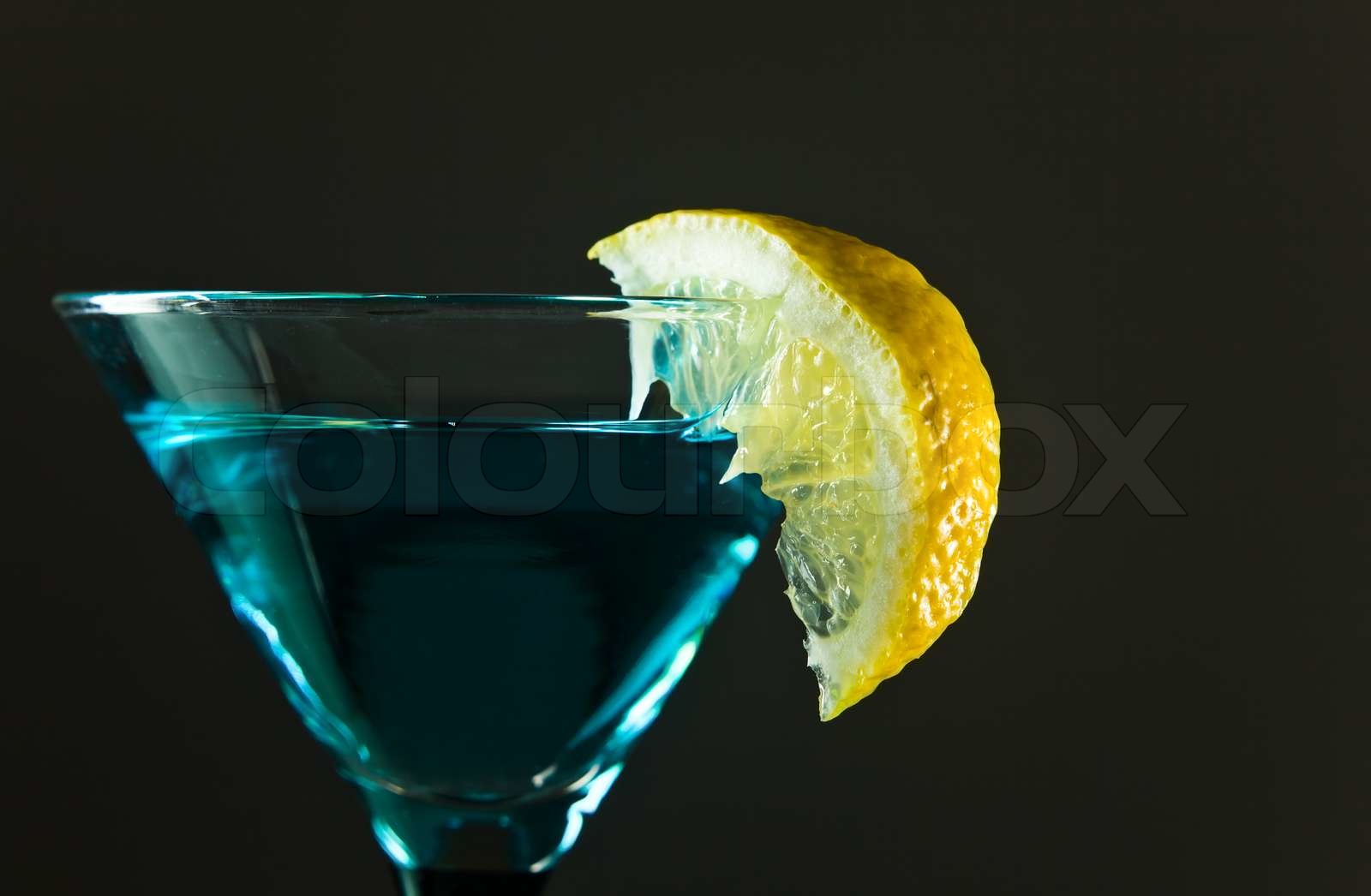 martini with lemon | Stock image | Colourbox