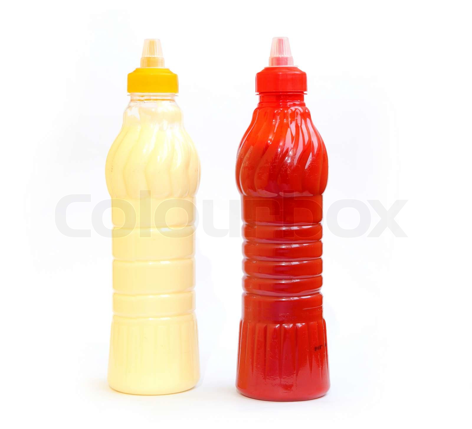 ketchup and mayonnaise Stock image Colourbox
