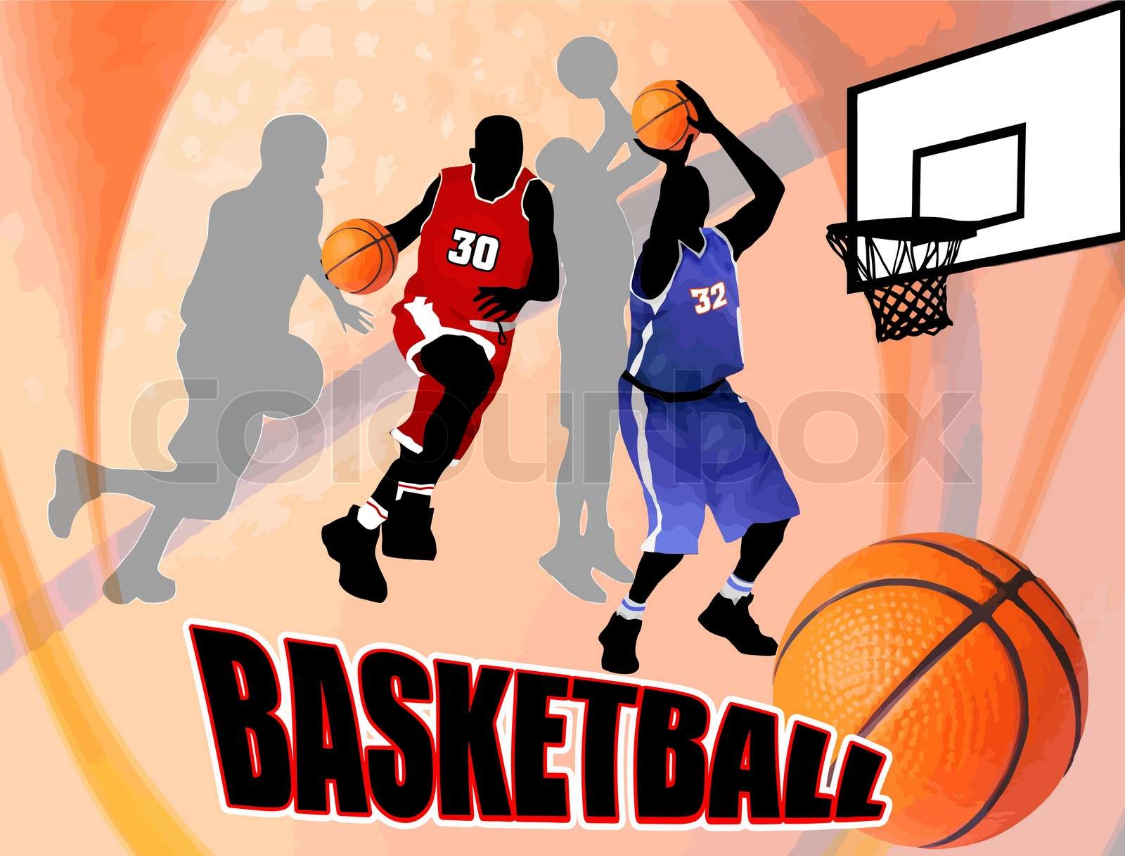 Basketball design Plakat | Stock vektor | Colourbox
