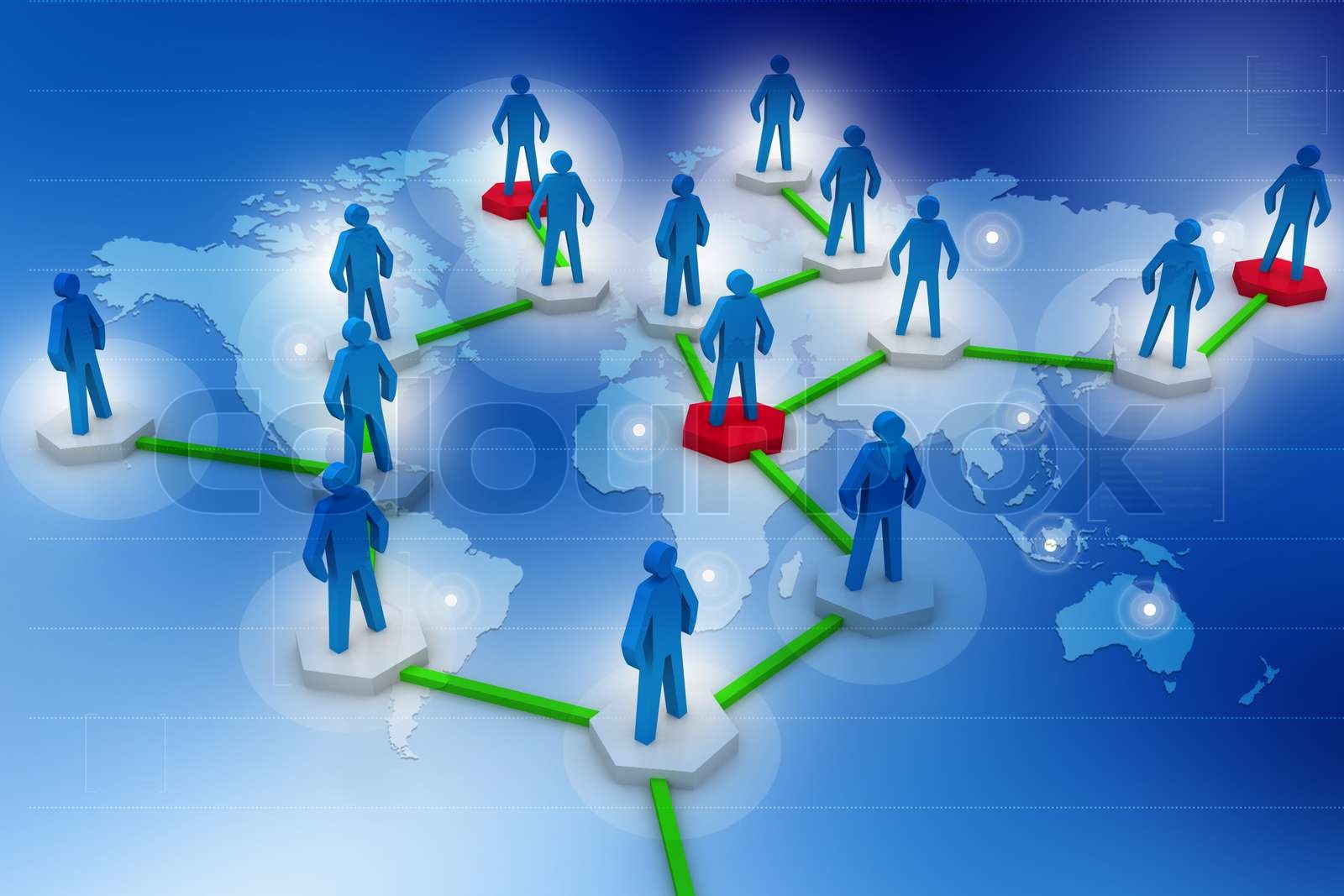 Global Business network | Stock image | Colourbox