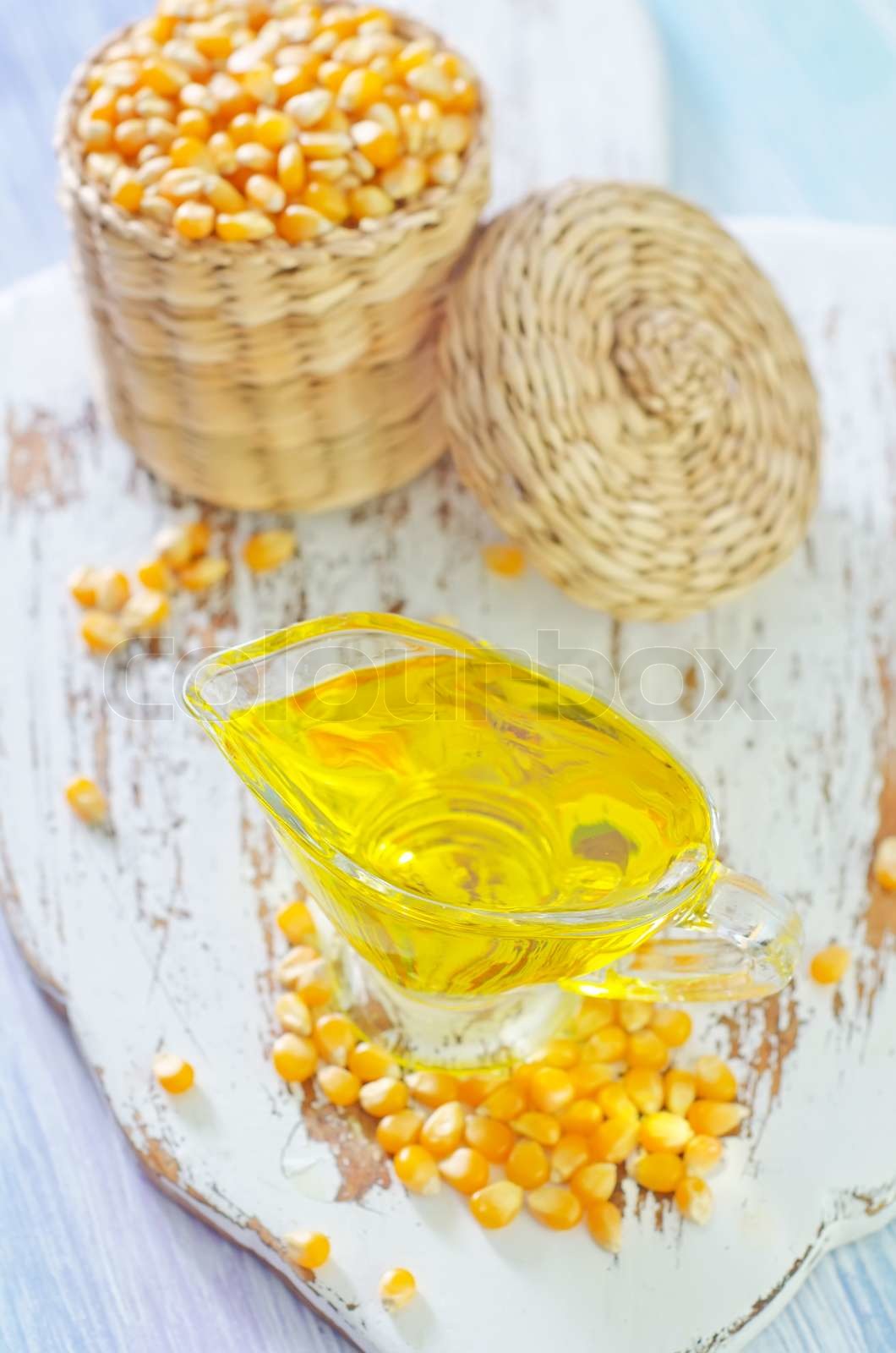 corn and oil | Stock image | Colourbox