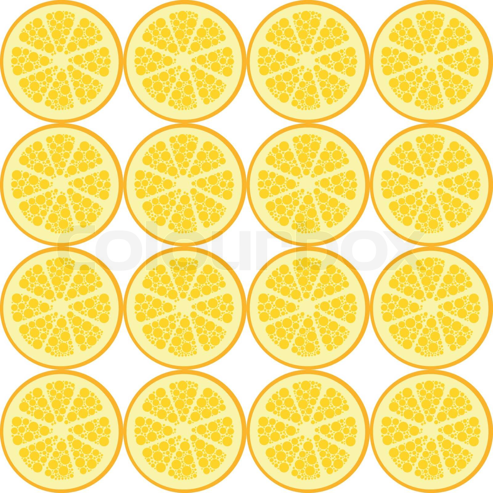 seamless orange pattern | Stock vector | Colourbox