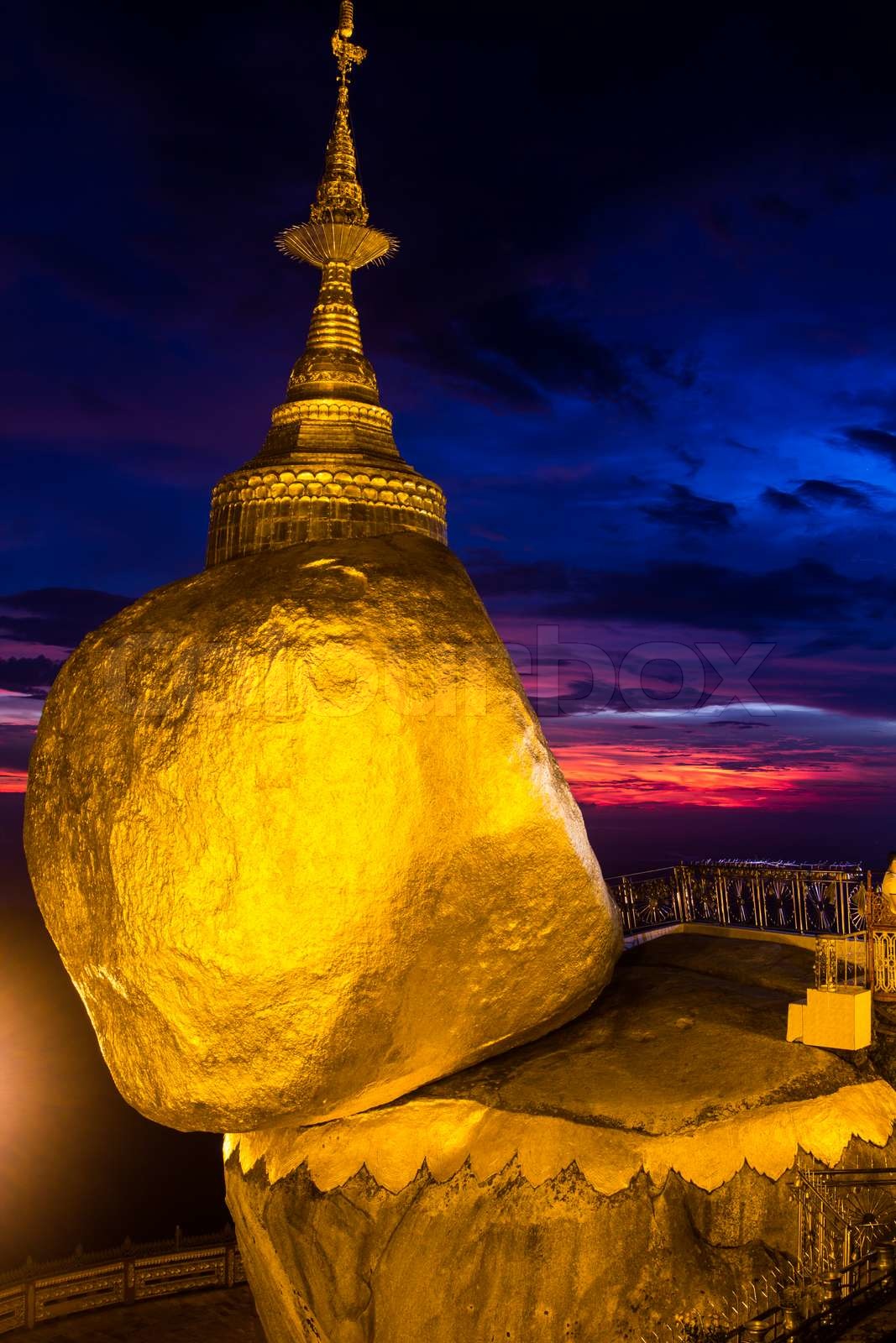 golden rock | Stock image | Colourbox