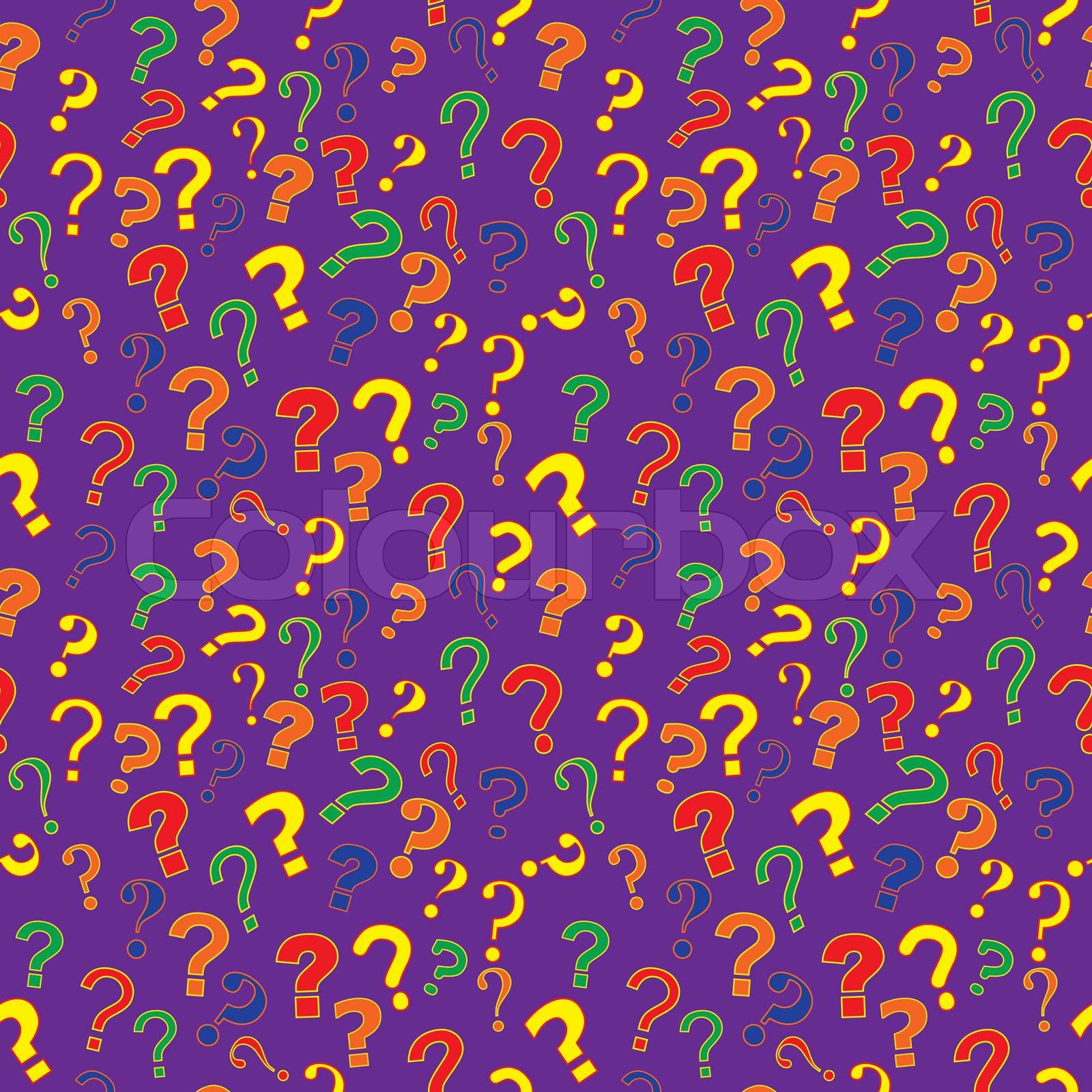seamless pattern with question marks | Stock vector | Colourbox