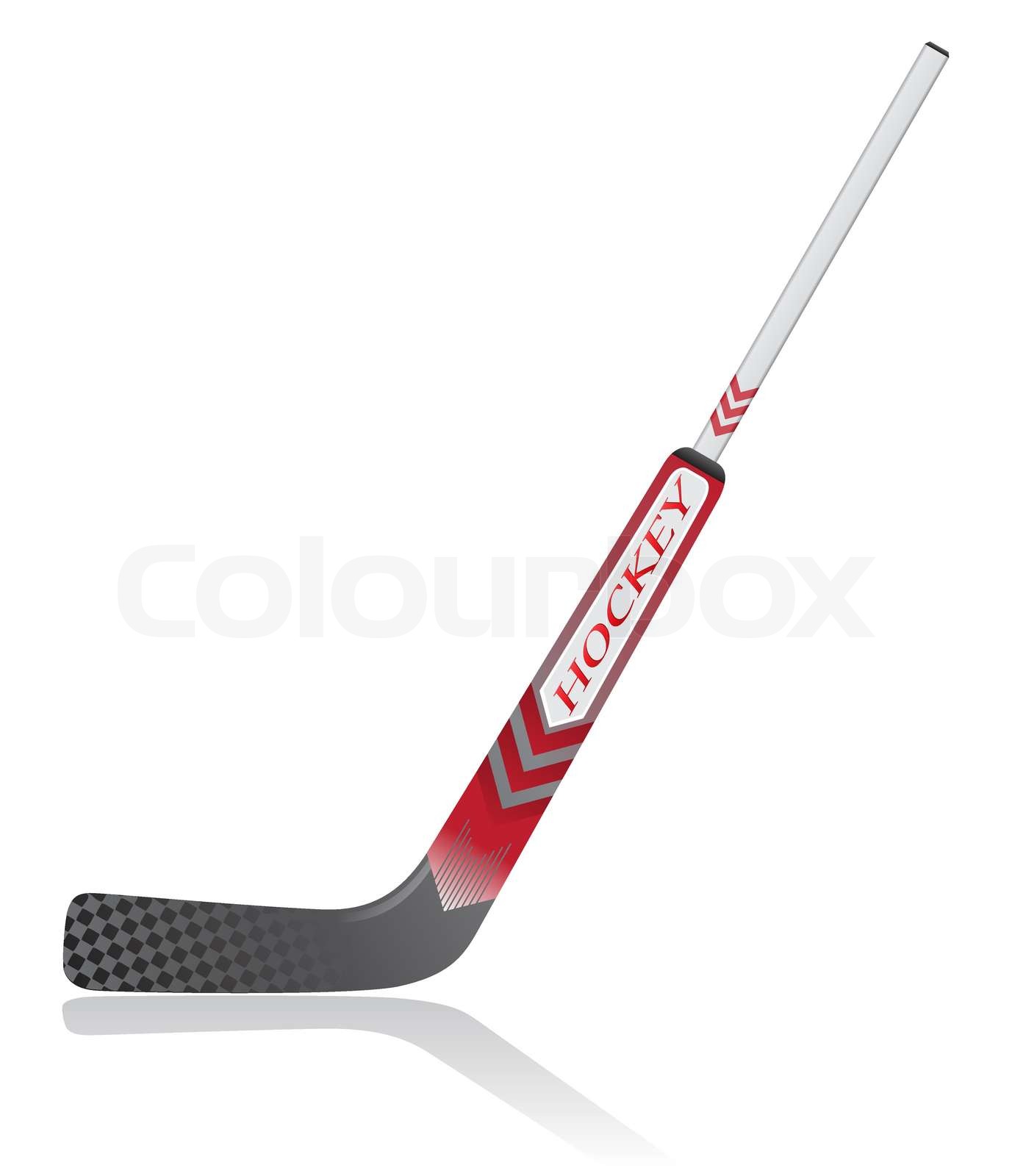 hockey stick for goalie vector illustration | Stock vector | Colourbox