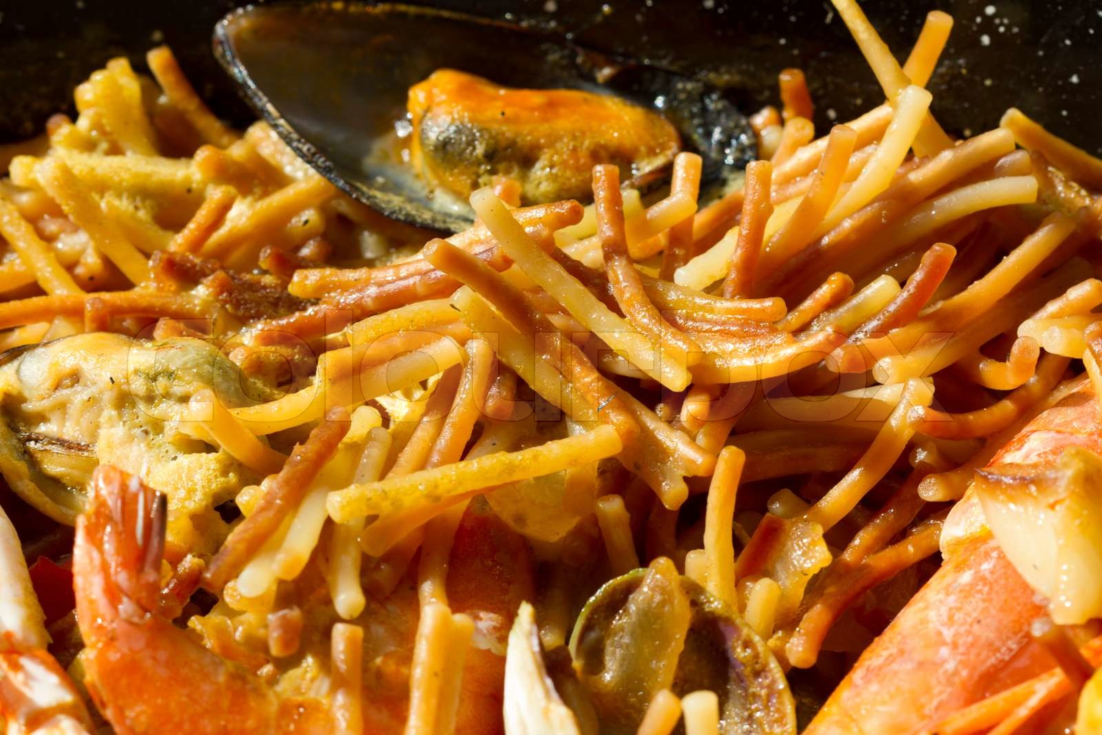 Fideua Stock image Colourbox