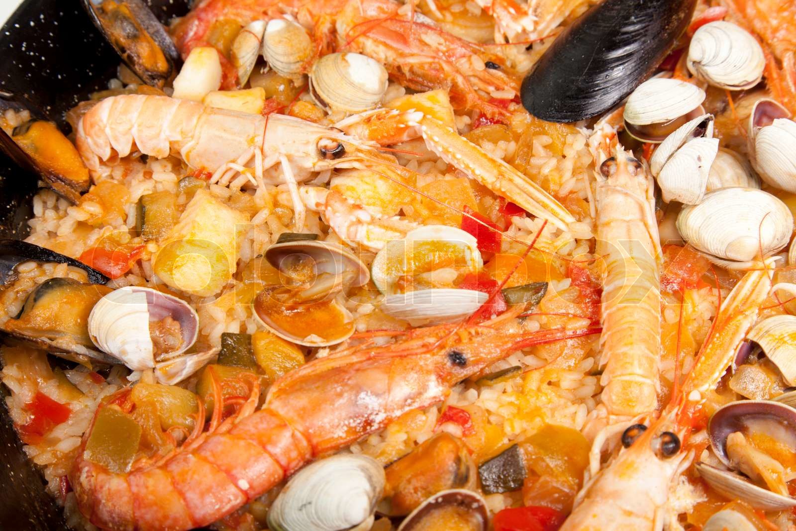 PaellaReis Stock Bild Colourbox