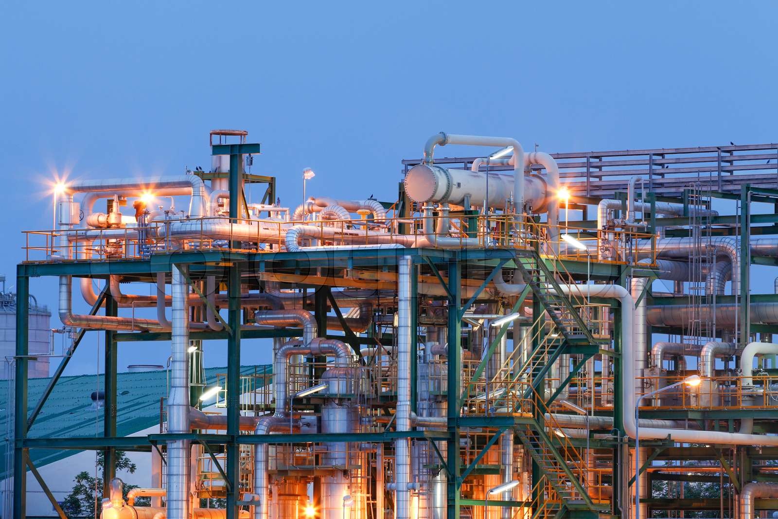 Structure of chemical plant | Stock image | Colourbox