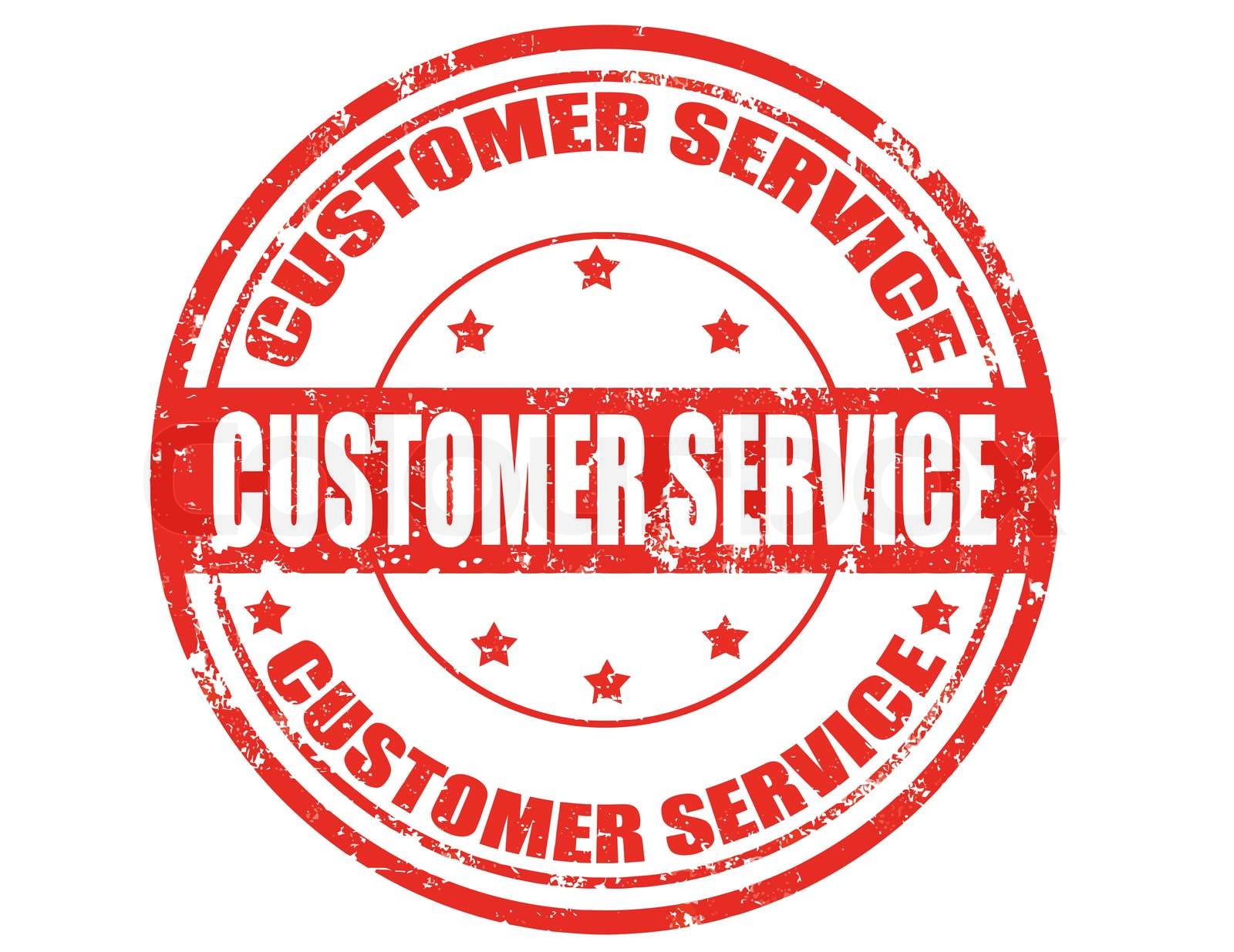 Customer servicestamp Stock vector Colourbox