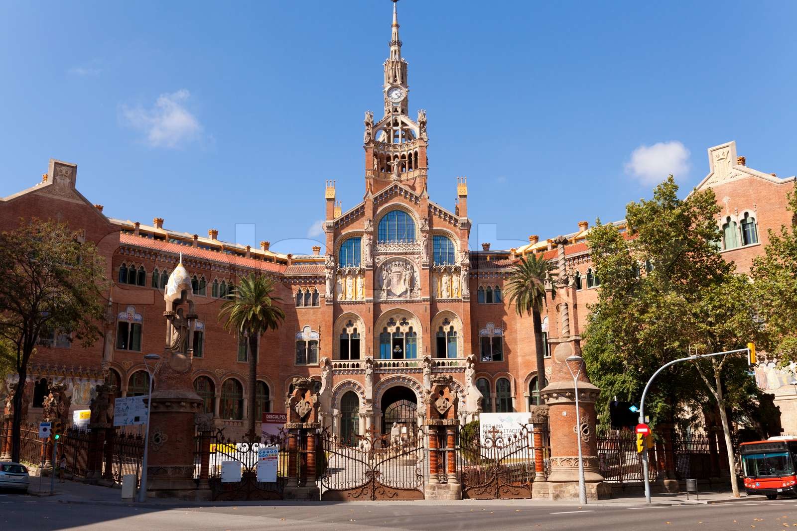 Hospital de la Santa Cruz und San Pablo Stock Bild Colourbox