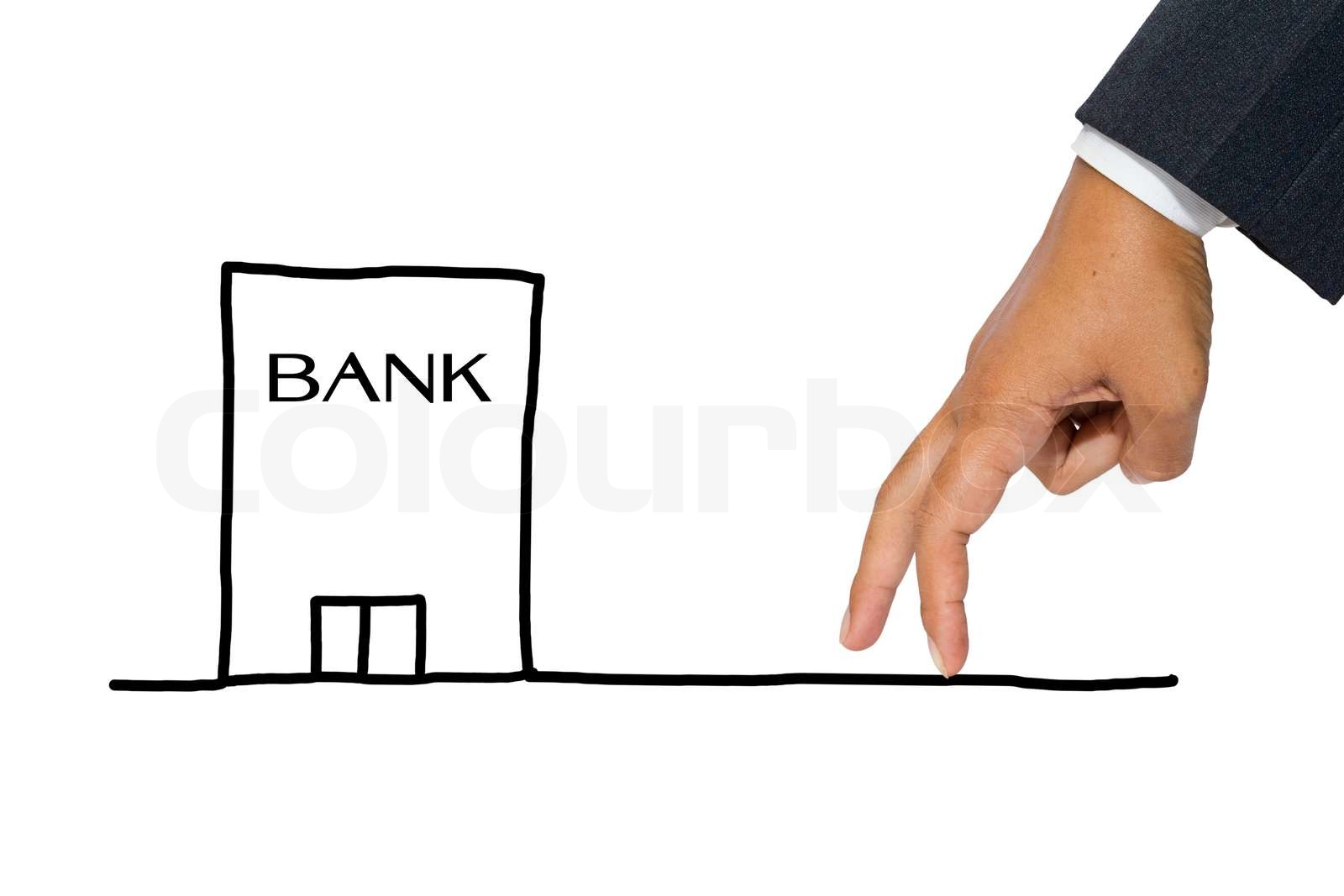 Going to the bank | Stock image | Colourbox