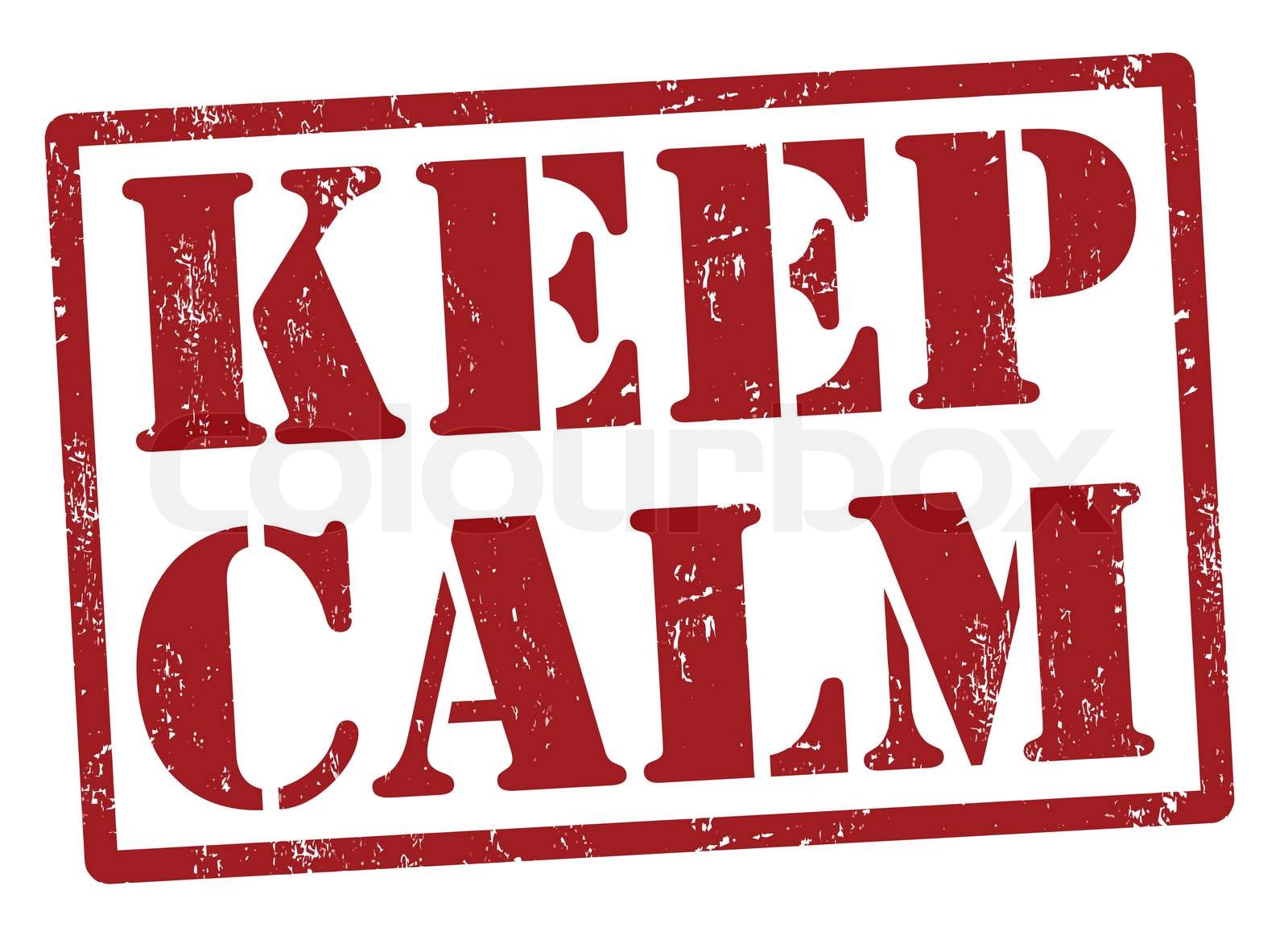 Keep calm stamp | Stock vector | Colourbox