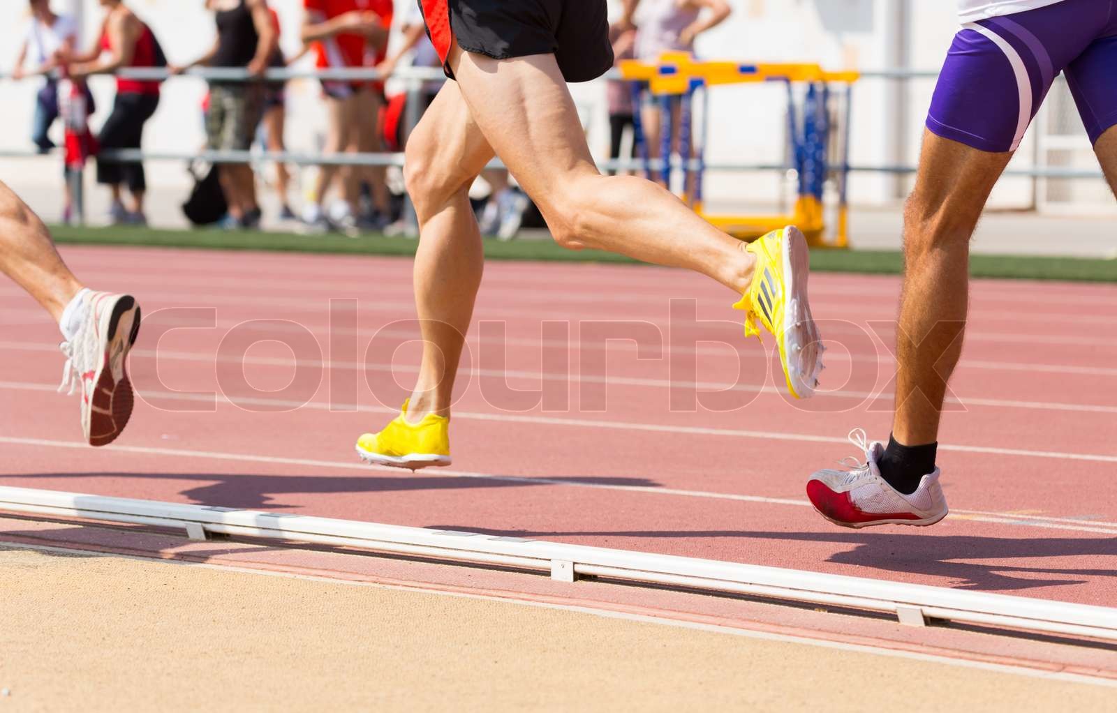 Track runner Stock image Colourbox